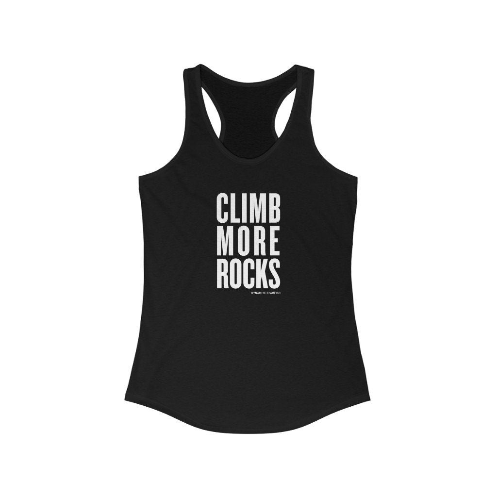 rock climbing t-shirts gifts - Women's Tank Tops-Climb More Rocks — Women's Racerback Tank - Dynamite Starfish - gift for climber