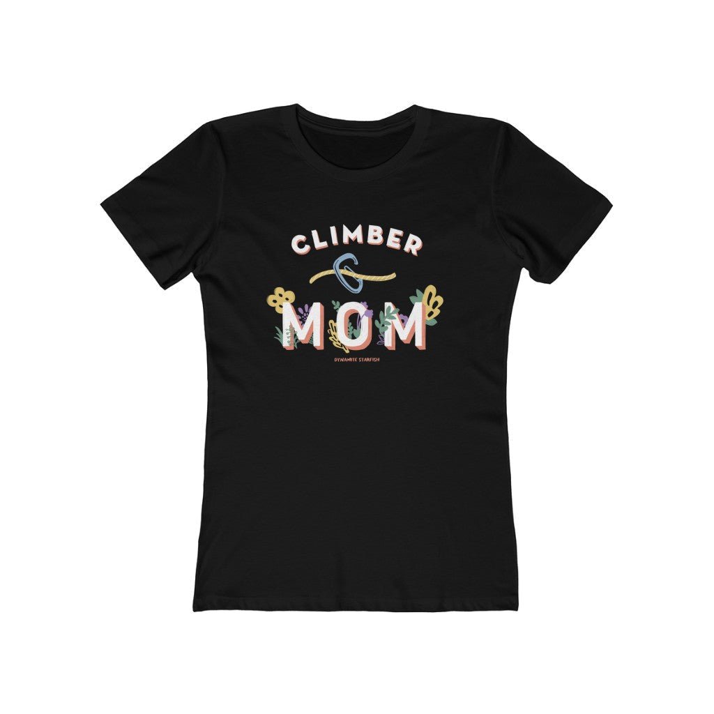 rock climbing t-shirts gifts - Women's T-Shirts-Climber Mom — Women's Climbing T-Shirt - Dynamite Starfish - gift for climber