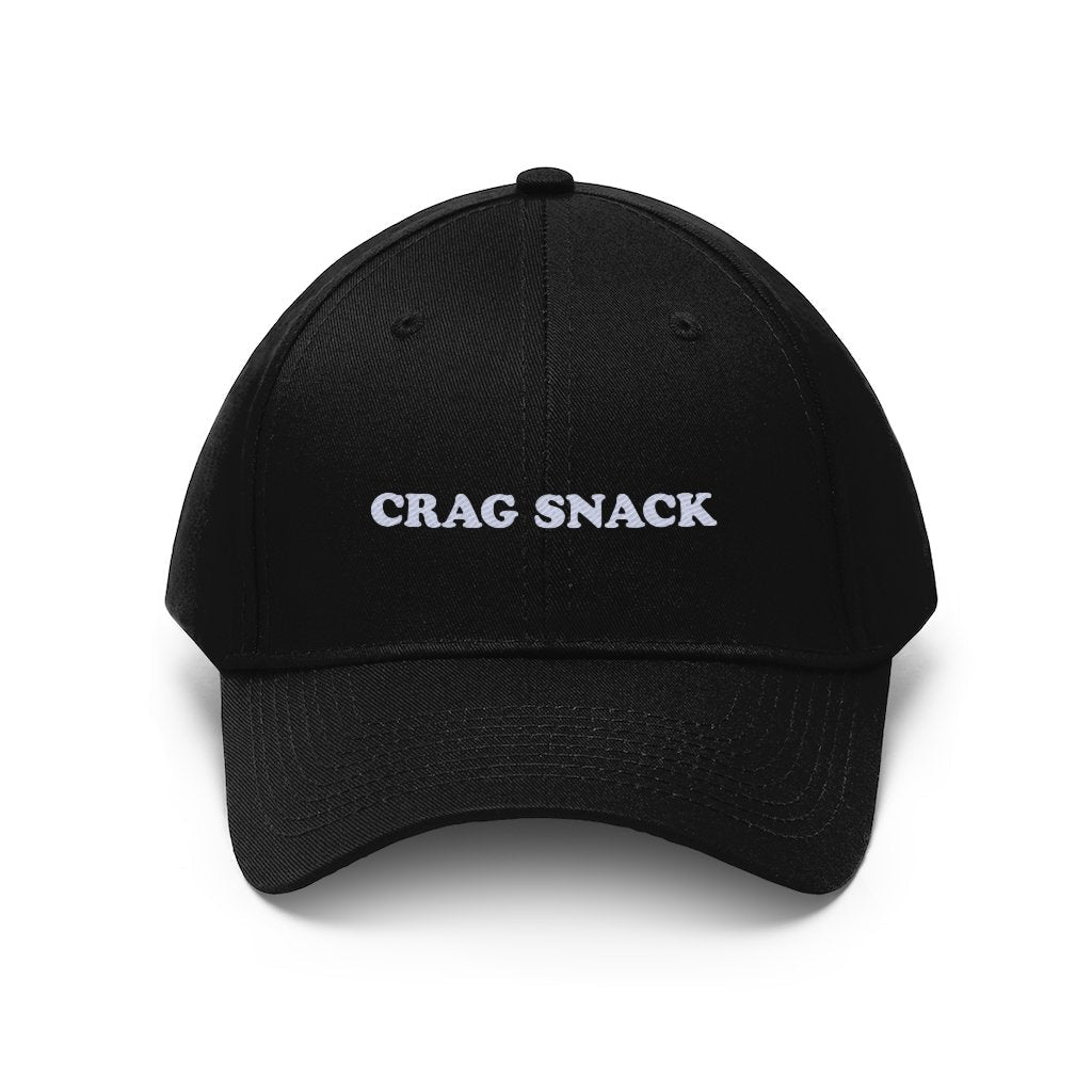 rock climbing t-shirts gifts - Hats-Crag Snack — Embroidered Unisex Twill Dad Hat - Dynamite Starfish - gift for climber