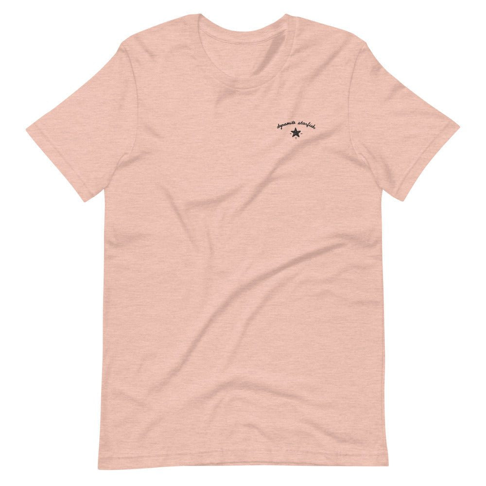 rock climbing t-shirts gifts - Unisex T-Shirts-High Maintenance — Men's/Unisex Climbing Shirt - Dynamite Starfish - gift for climber