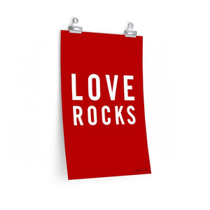 rock climbing t-shirts gifts - Poster-Love Rocks — Rock Climbing Art Poster - Dynamite Starfish - gift for climber