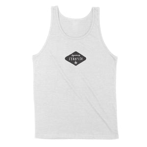 rock climbing t-shirts gifts - Unisex Tank Tops-Keep Climbing Taped Hands Unisex Triblend Tank — Quartz Monzonite - Dynamite Starfish - gift for climber