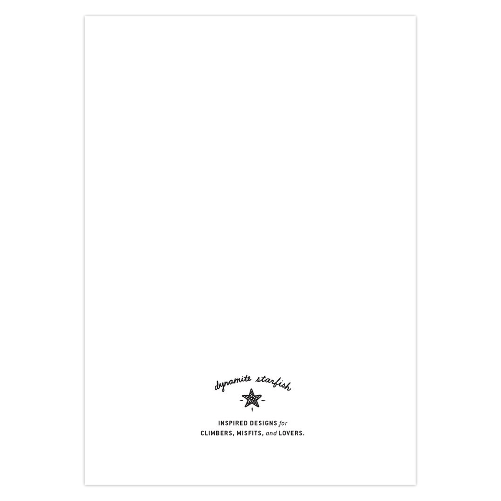 rock climbing t-shirts gifts - Greeting Cards-Van Life Adventures - Climber Van Greeting Card - Dynamite Starfish - gift for climber