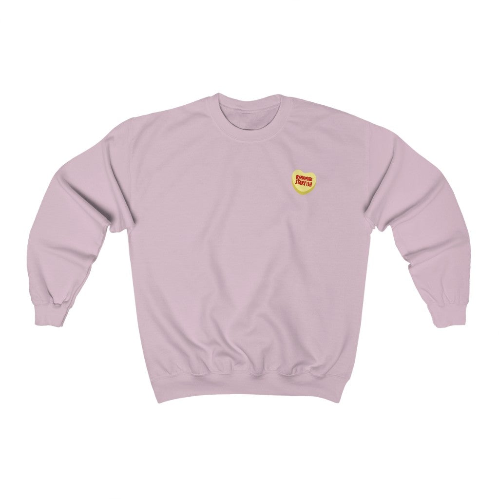 rock climbing t-shirts gifts - Unisex Sweatshirts-YOU + ME + CLIMBING Sweethearts — Unisex Crewneck Sweatshirt - Dynamite Starfish - gift for climber