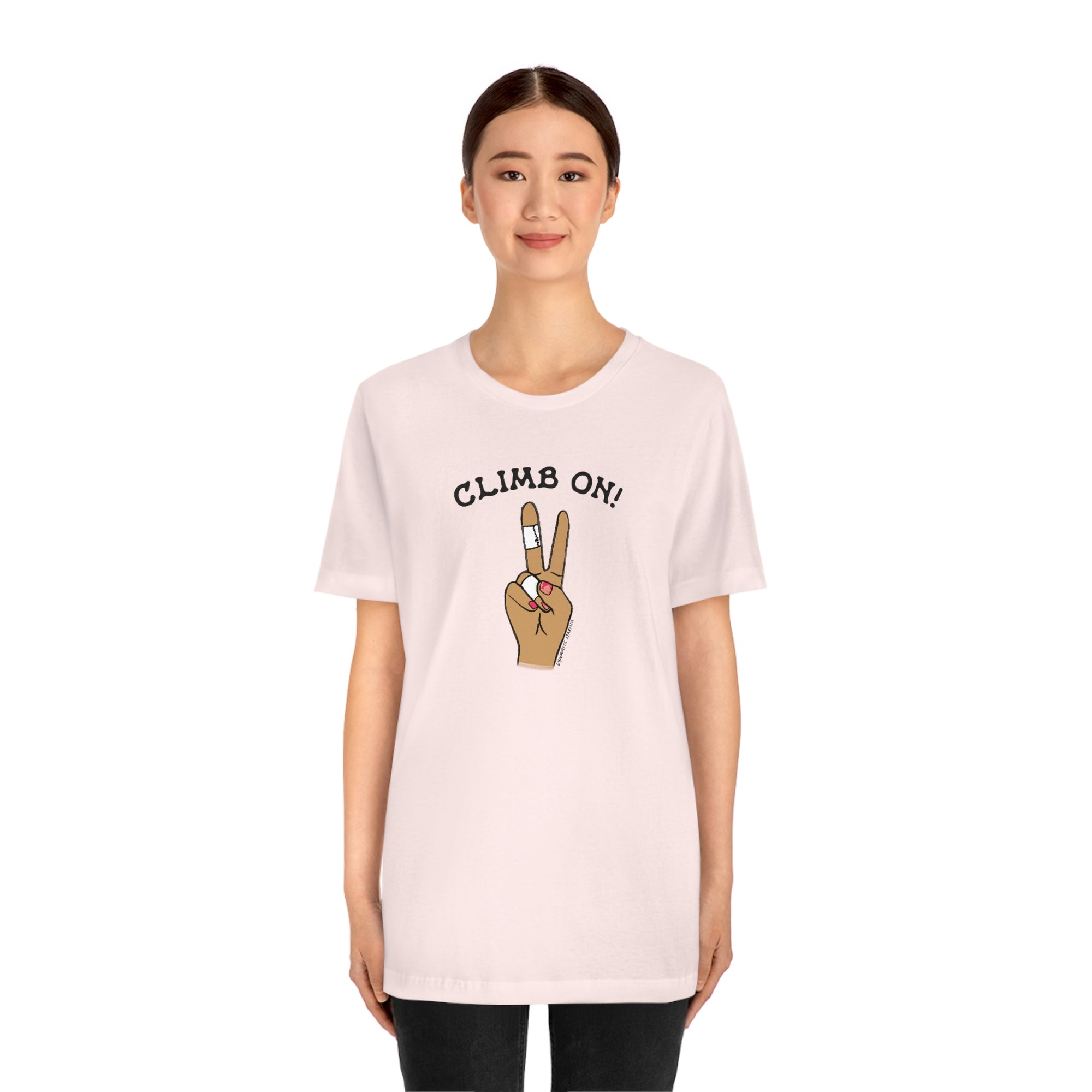 Climb on manicure — Unisex Rock Climbing T-Shirt