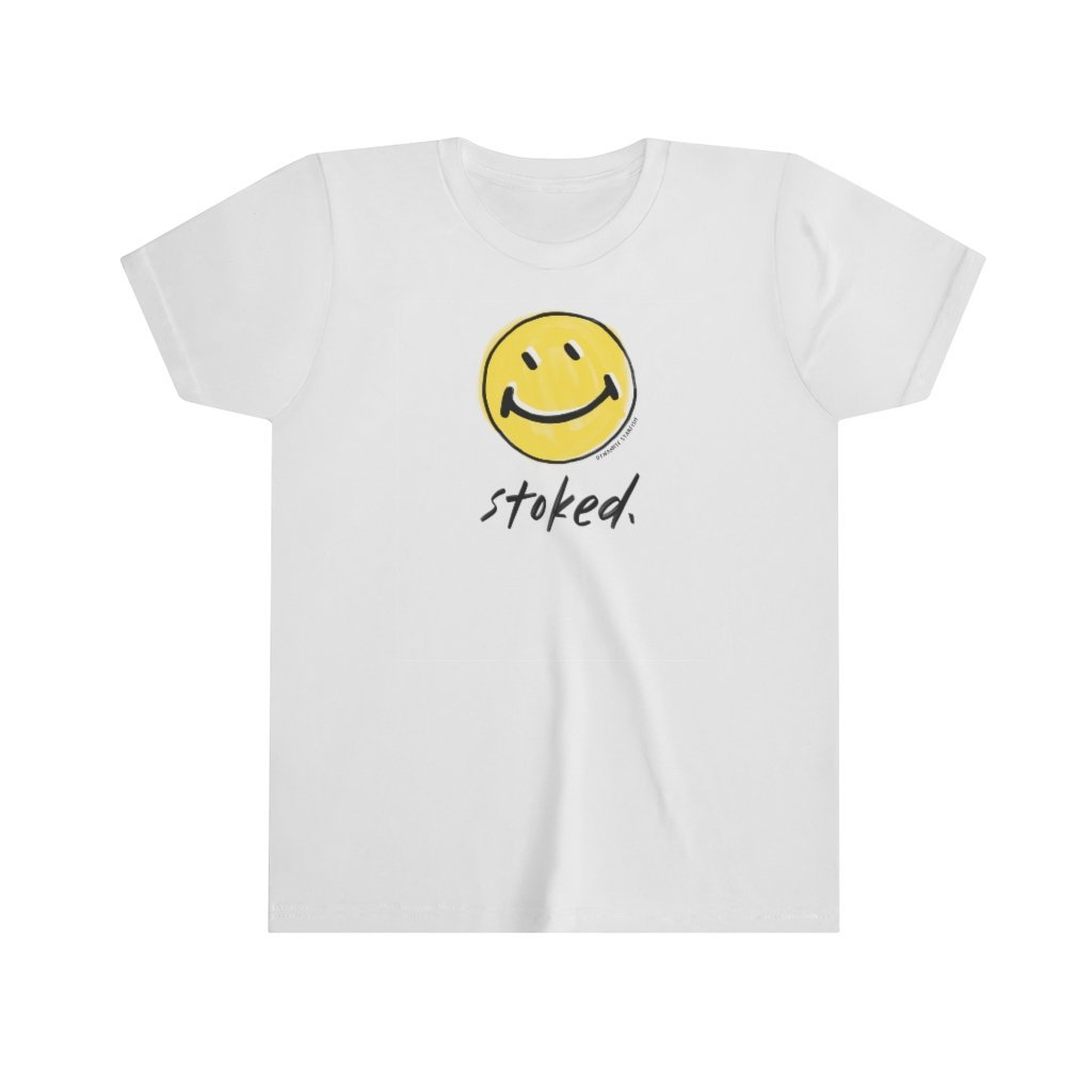 rock climbing t-shirts gifts - Youth T-Shirts-Stoked — Youth Kid's Rock Climbing T-Shirt - Dynamite Starfish - gift for climber