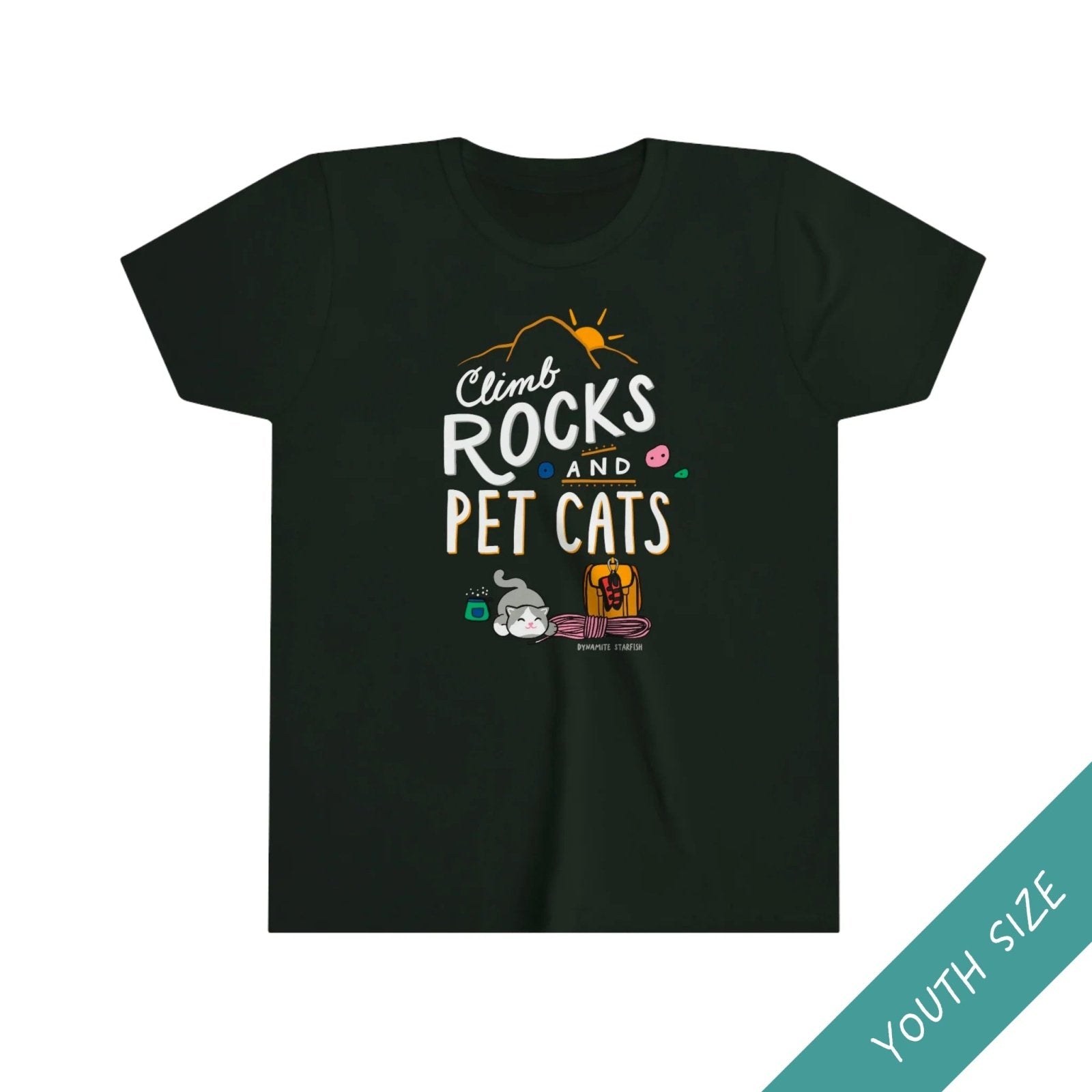 【Rockfish Weatherwear】X MINJUKIM OVERFIT KITTY T-SHIRT Discipline Weighs Ounces' - Oversized Street Tee by RokFit