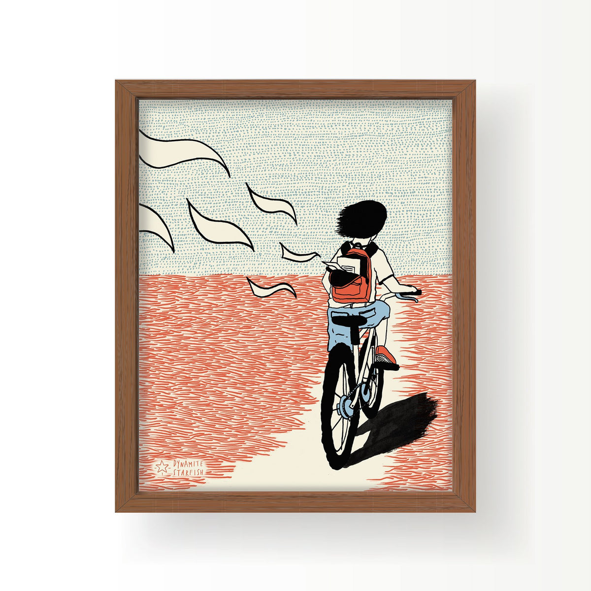 rock climbing t-shirts gifts - Art prints-Hey, Your Backpack's Open — 8x10" Art Print - Dynamite Starfish - gift for climber