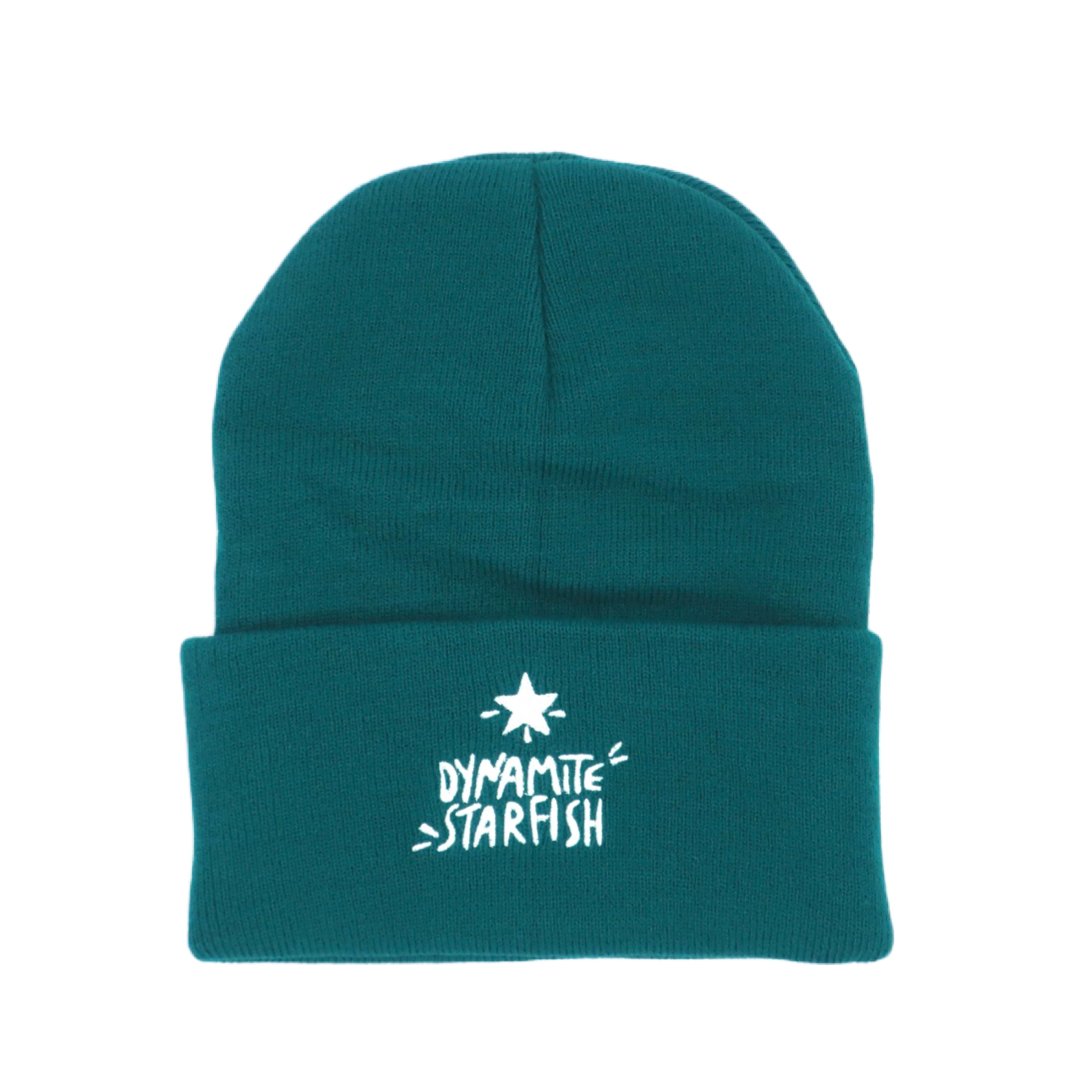 rock climbing t-shirts gifts - Hats-Dynamite Starfish Logo — Knit Boulder Beanie - Dynamite Starfish - gift for climber