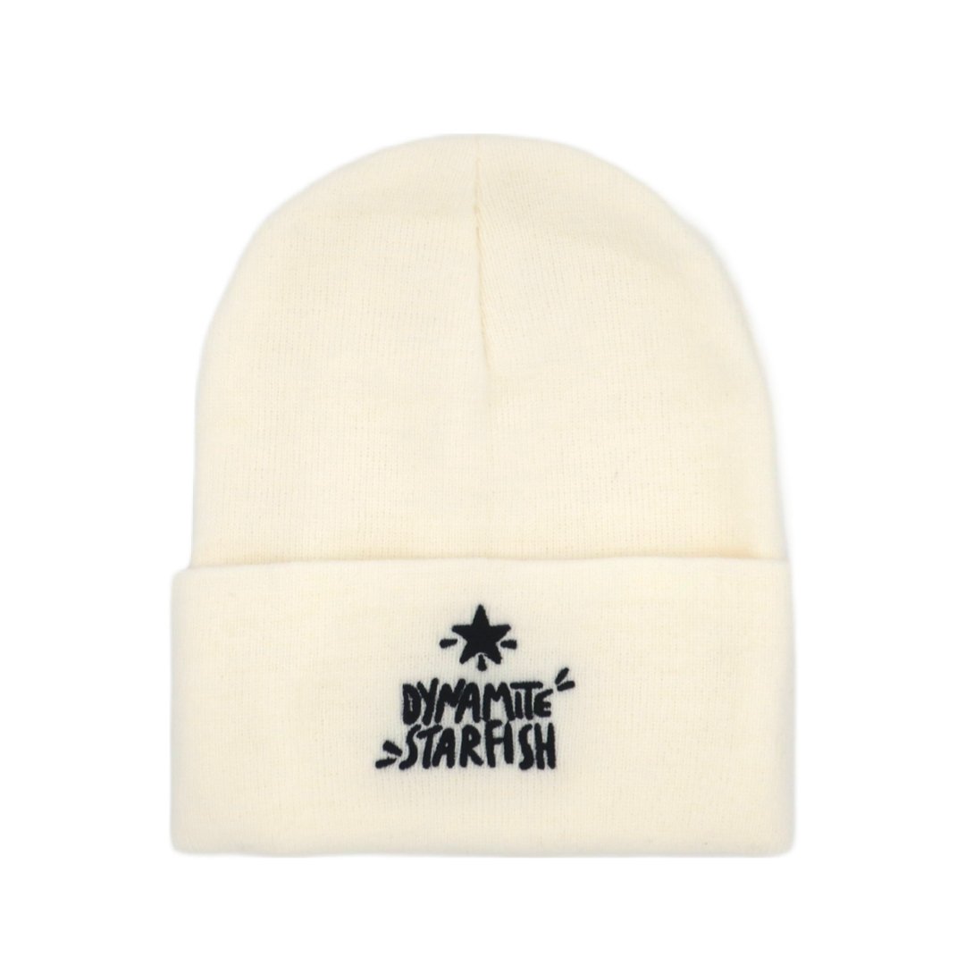 ☆THE COLDEST MOMENT☆ TCM starfish beanie khaki 20241005 Dynamite Starfish Logo — Knit Boulder Beanie