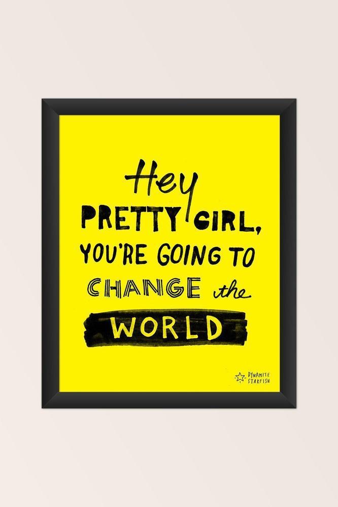 rock climbing t-shirts gifts - Art prints-Hey Pretty Girl — 8x10" Art Print - Dynamite Starfish - gift for climber