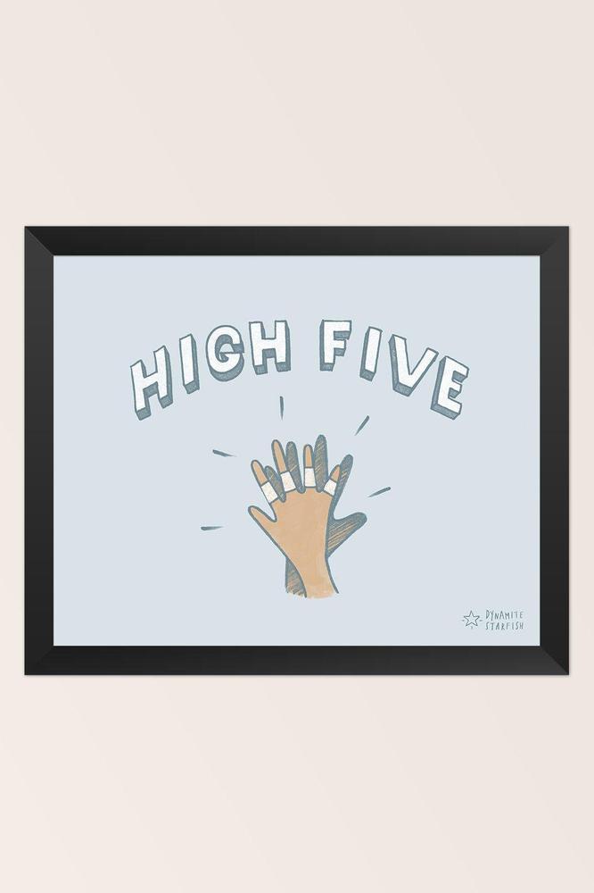 rock climbing t-shirts gifts - Art prints-High Five — 8x10" Art Print - Dynamite Starfish - gift for climber