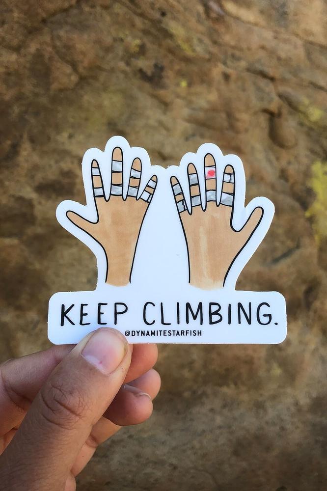 Rock Climbing & Bouldering Stickers Shop super cute designs