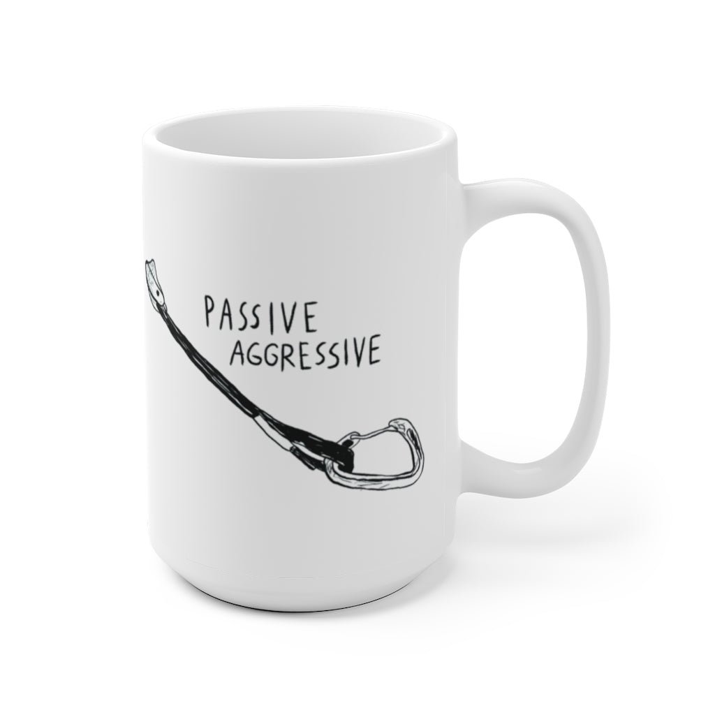 rock climbing t-shirts gifts - Mugs-Passive Aggressive — Ceramic Coffee Mug - Dynamite Starfish - gift for climber
