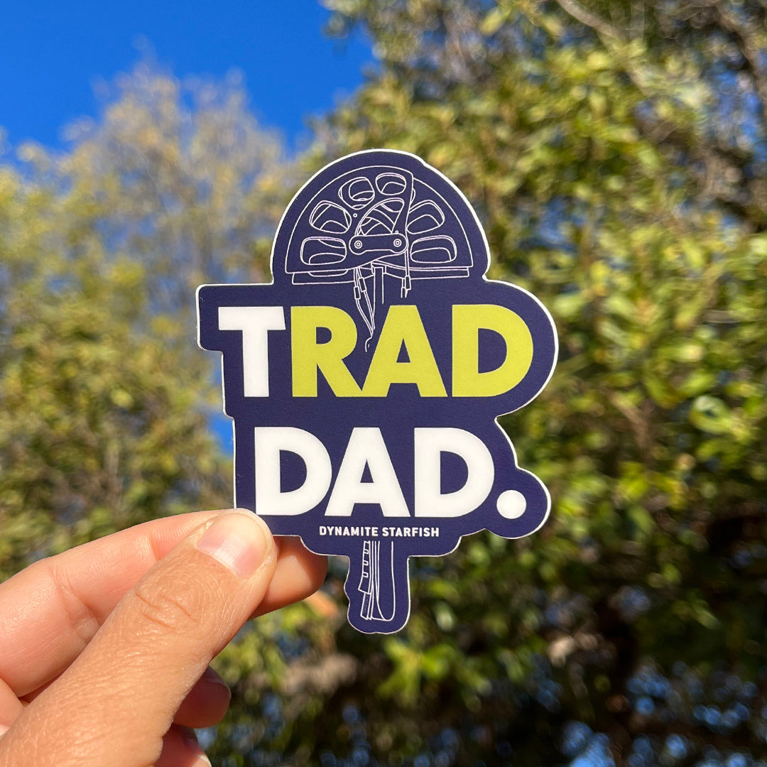 Rad Trad Dad Sticker | Dynamite Starfish