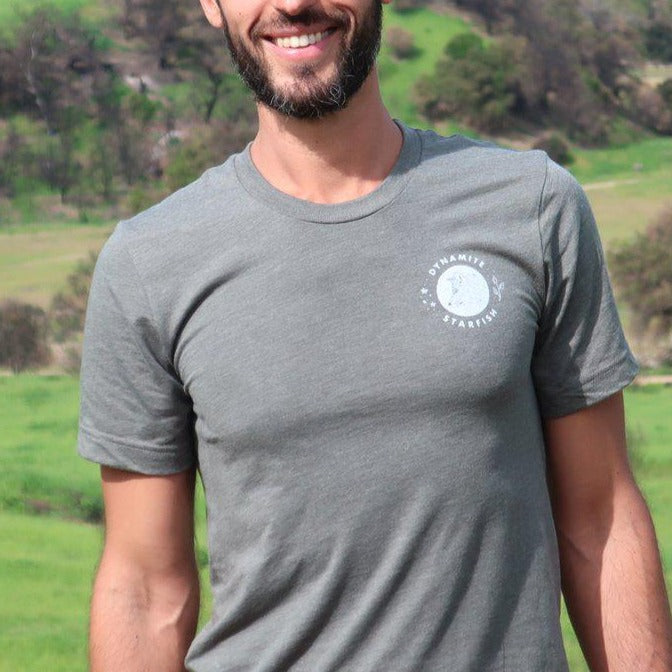 Resilience Unisex Tee — Triblend Pine Forest-Dynamite Starfish