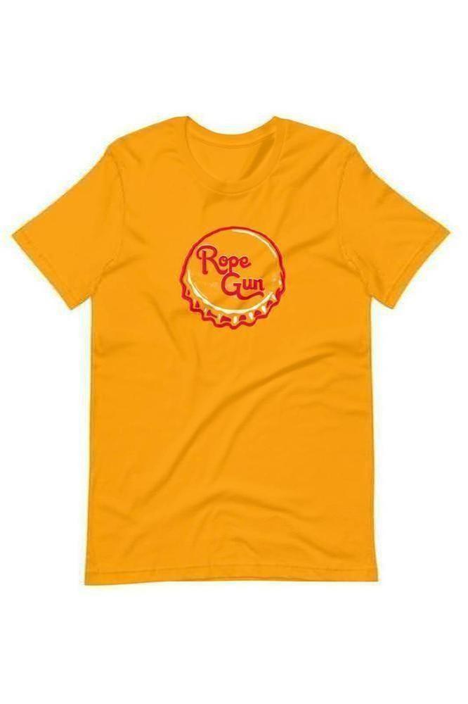 rock climbing t-shirts gifts - Unisex T-Shirts-Rope Gun — Unisex Rock Climbing T-Shirt - Dynamite Starfish - gift for climber