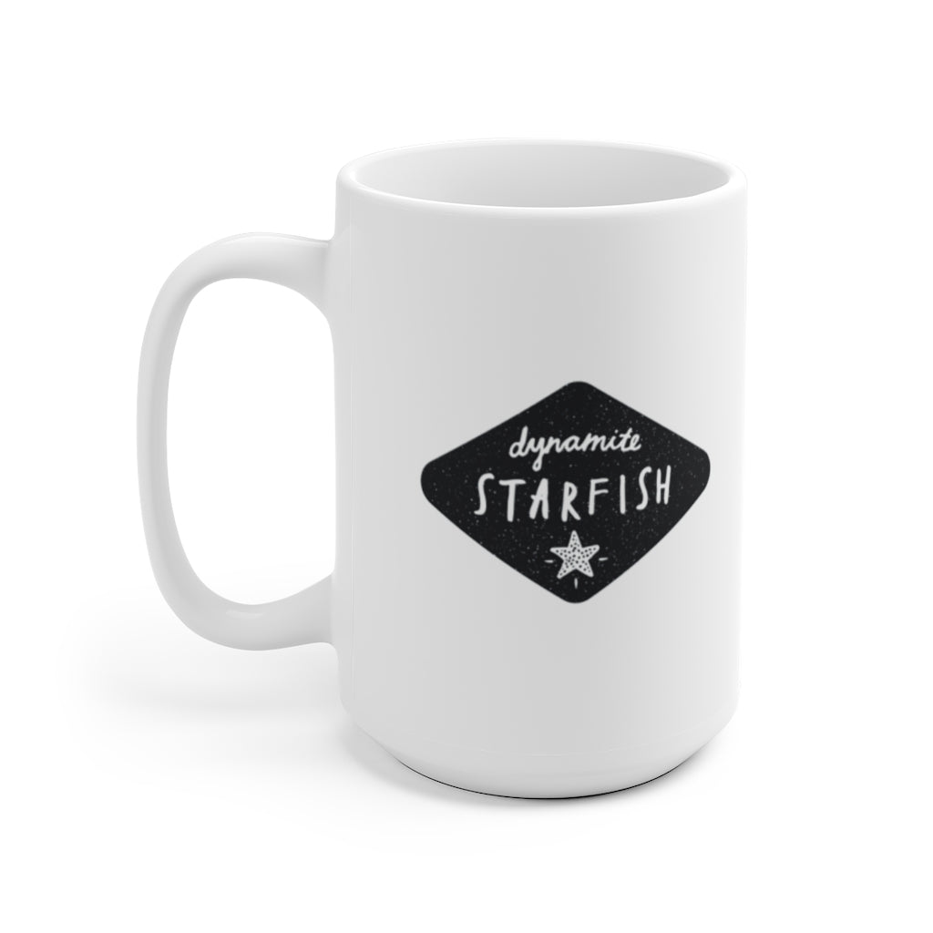 rock climbing t-shirts gifts - Mugs-Taped Hands Keep Climbing — Ceramic Coffee Mug - Dynamite Starfish - gift for climber