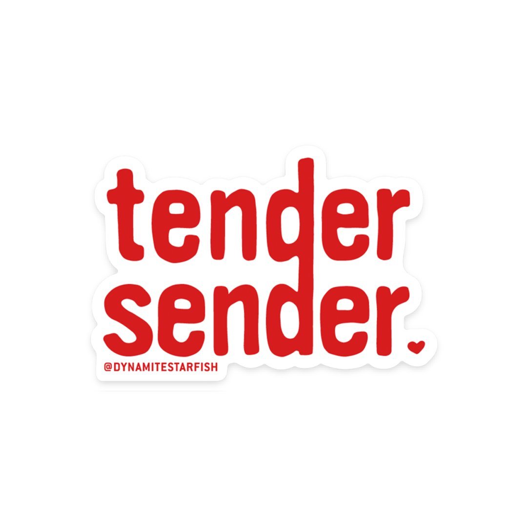 Tender Sender — Wholesale Sticker